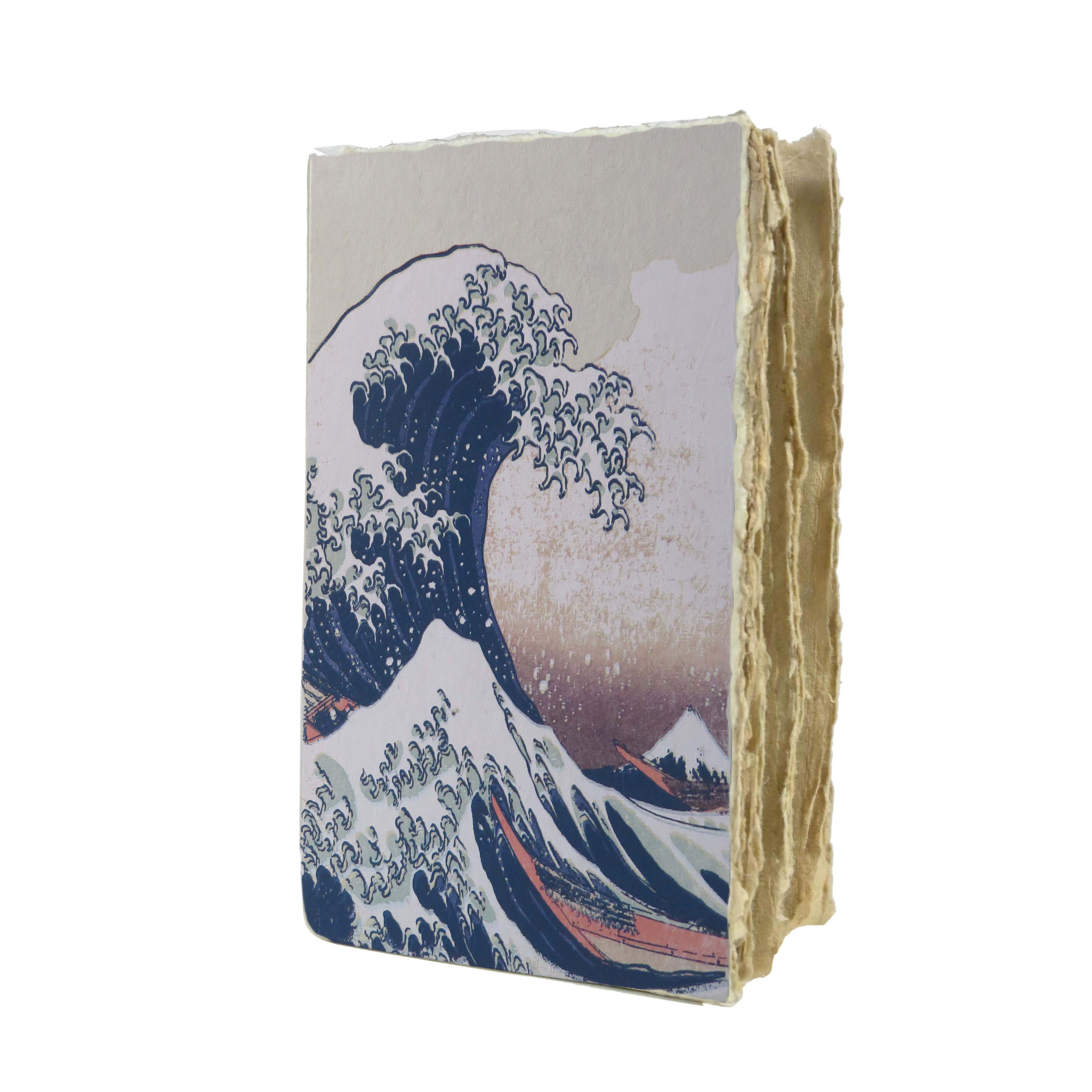 Vague d'Hokusai - Carnet en papier parchemin