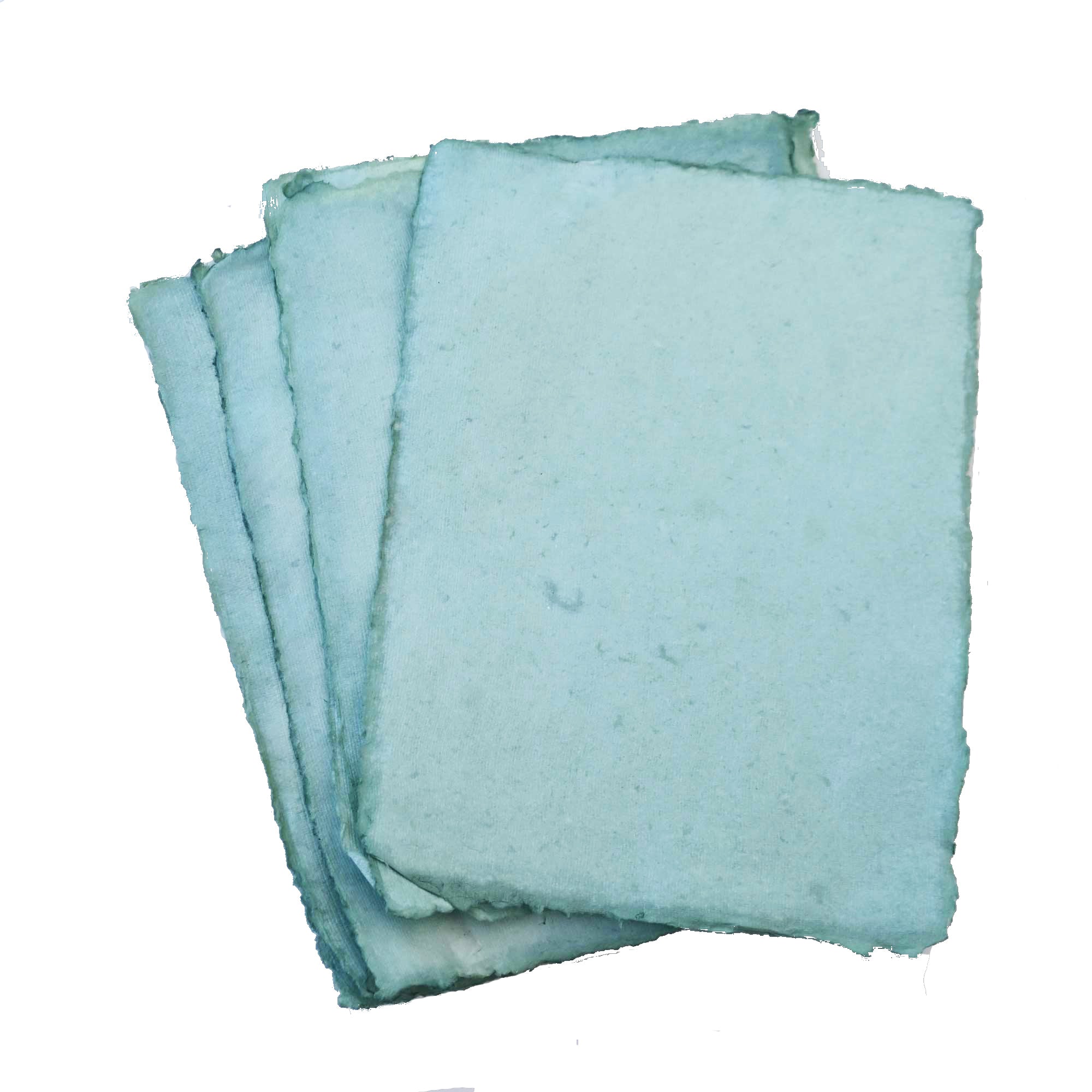 Feuilles de papier parchemin bleu-gris - lot de 6 feuilles