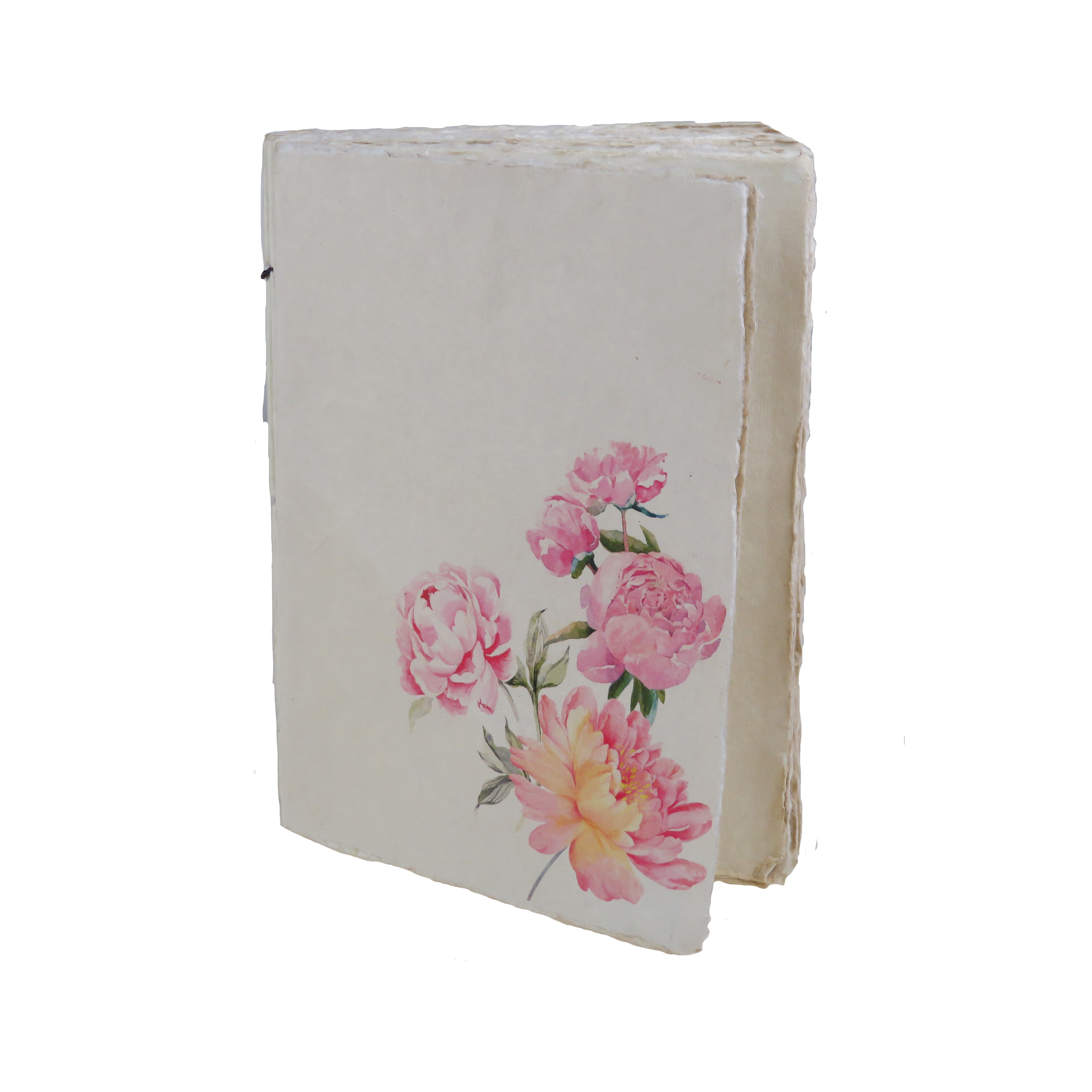 Pivoine - Carnet en papier parchemin