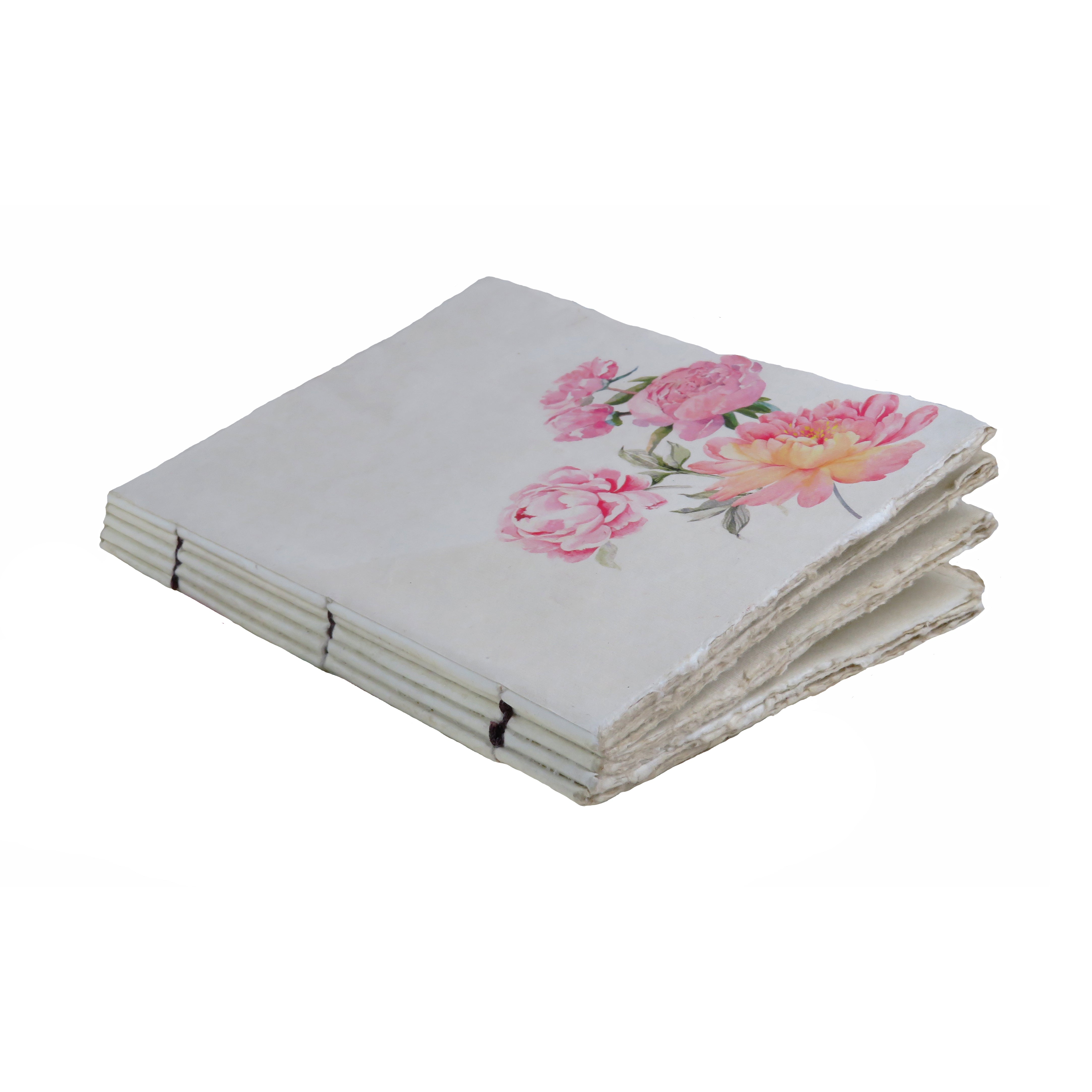 Pivoine - Carnet en papier parchemin