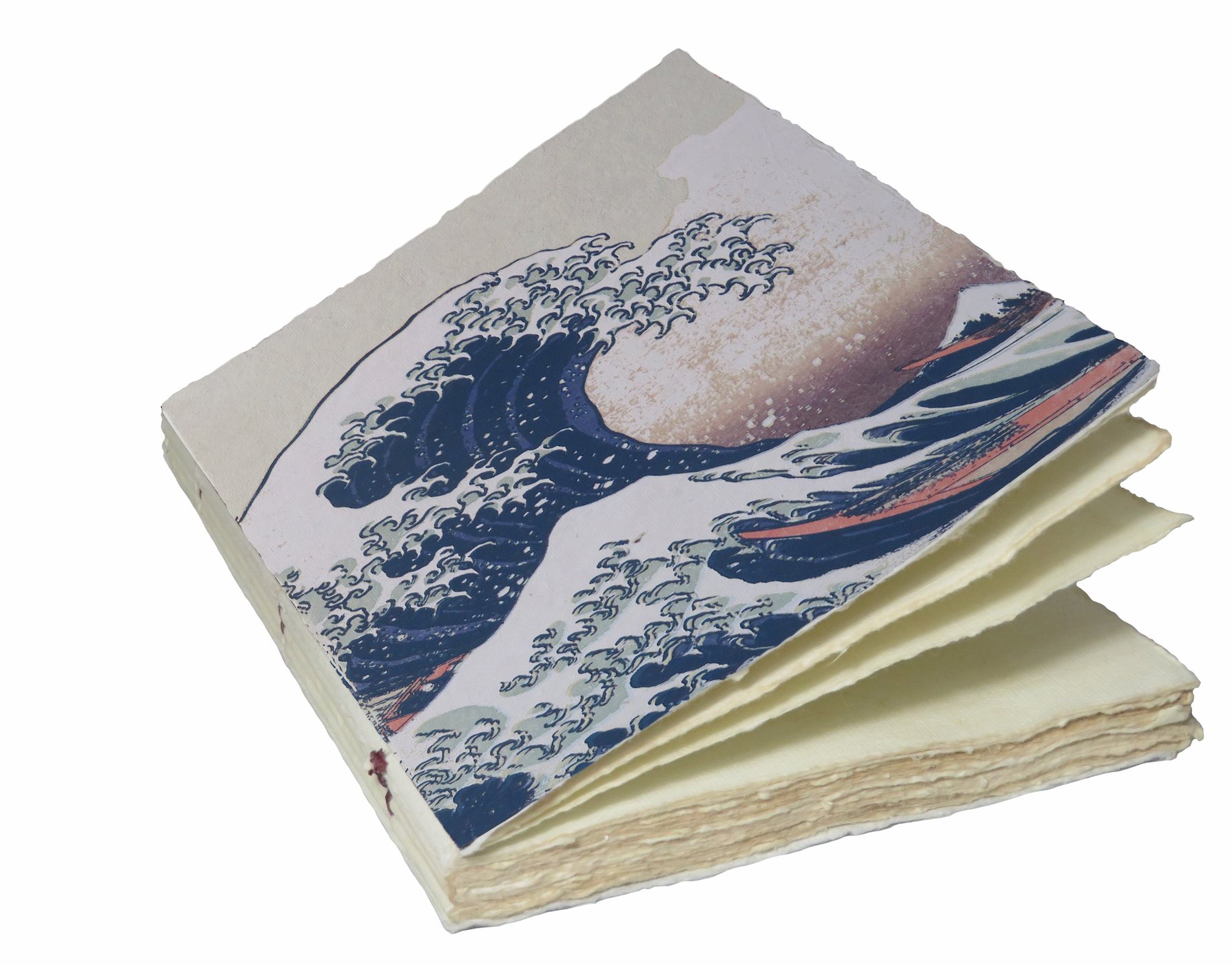 Vague d'Hokusai - Carnet en papier parchemin