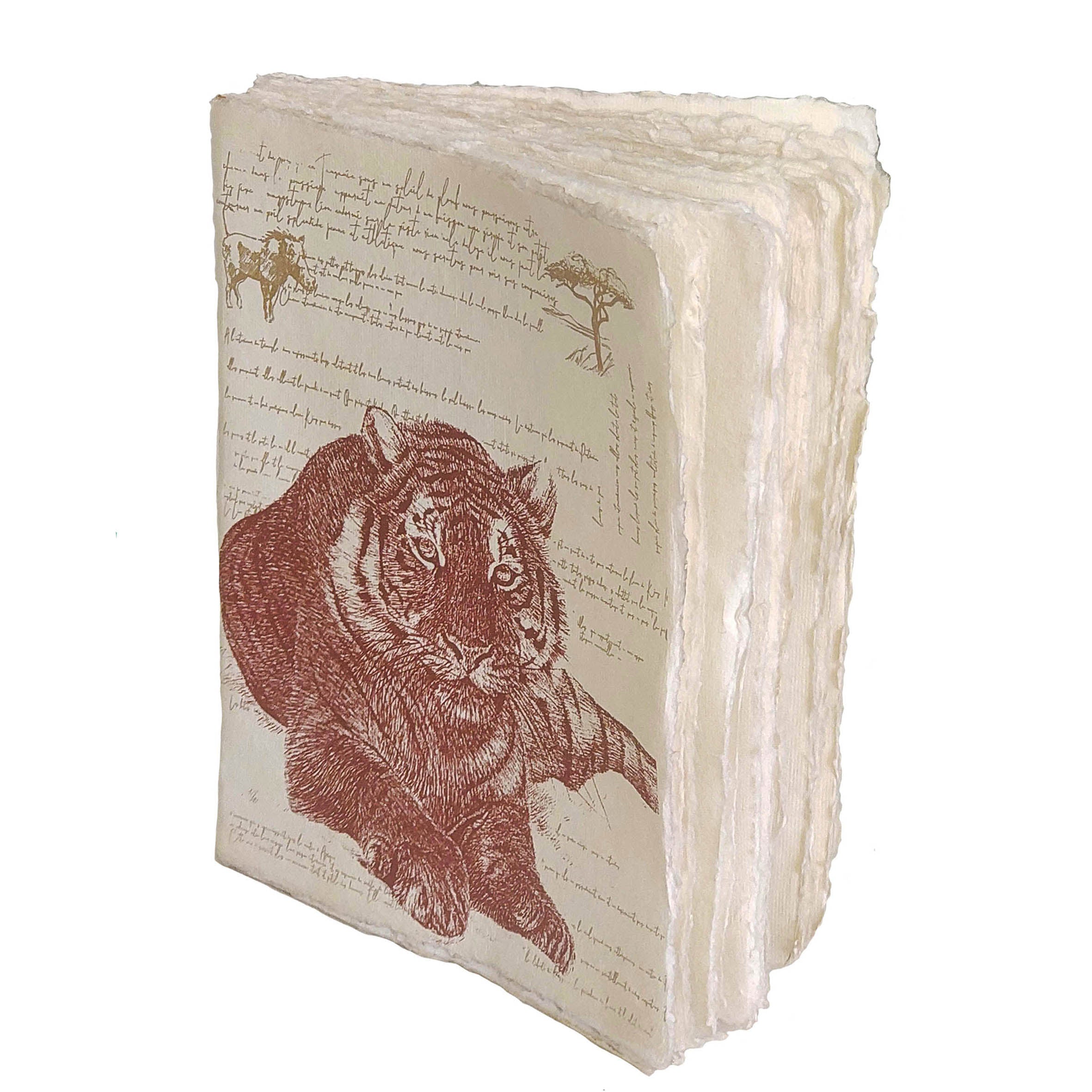 Félins "Tigre" - Carnet en papier parchemin