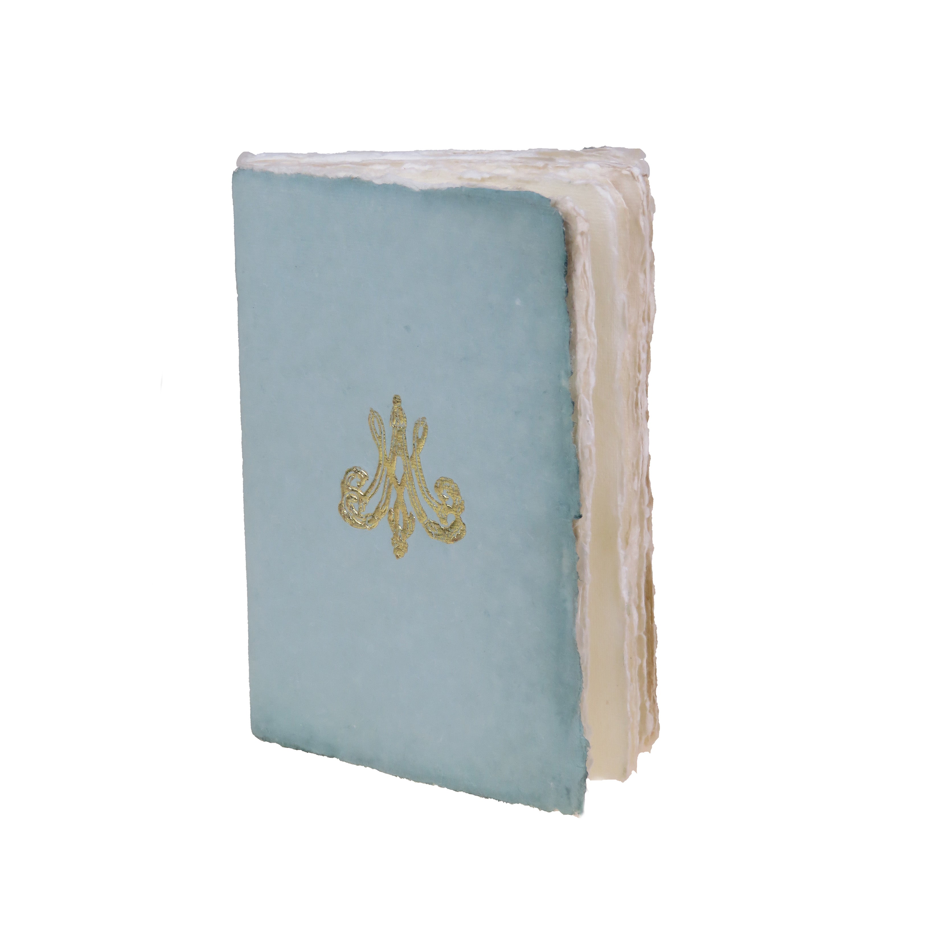 Marie-Antoinette bleu poudre - Carnet en papier parchemin