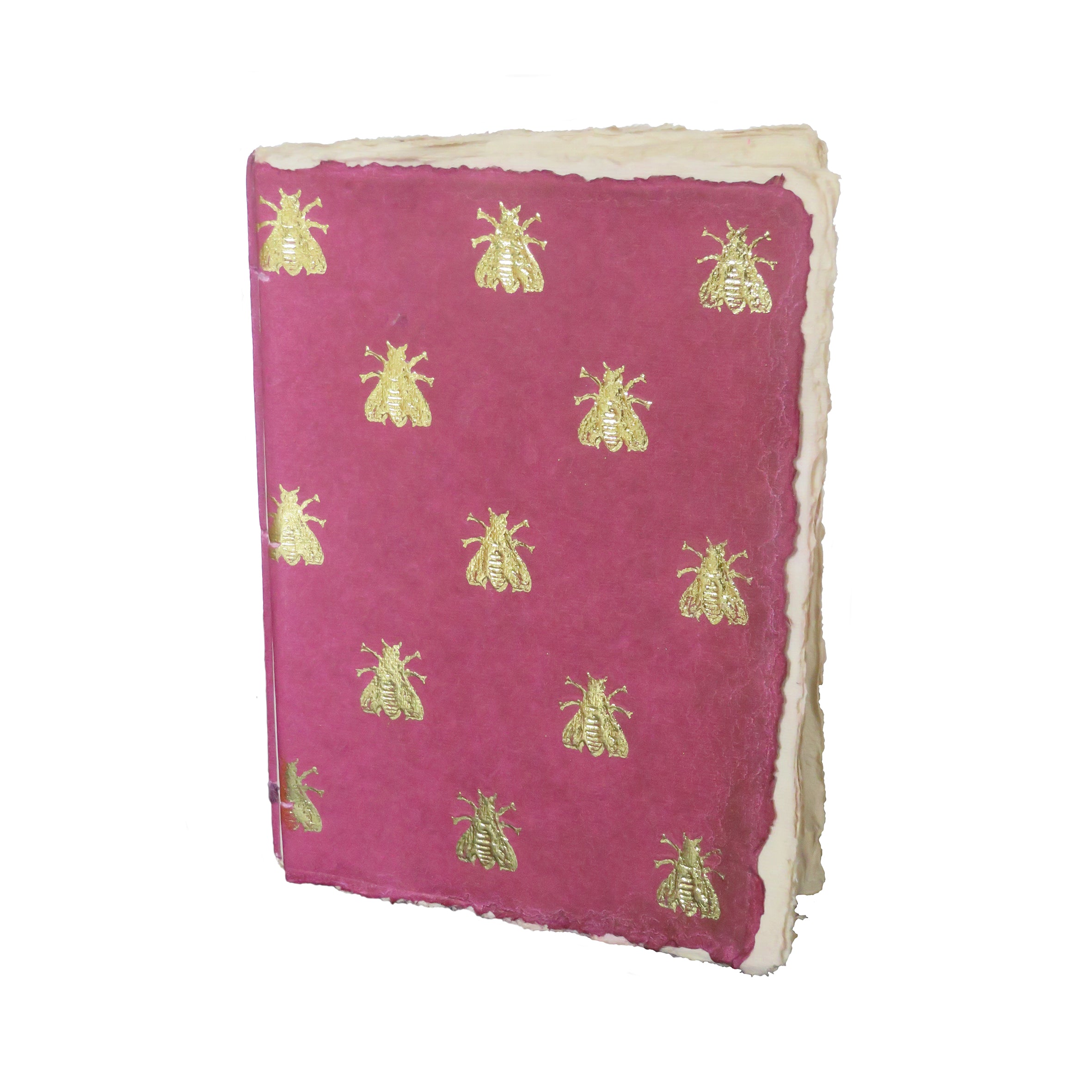 Abeilles bordeaux - Carnet en papier parchemin