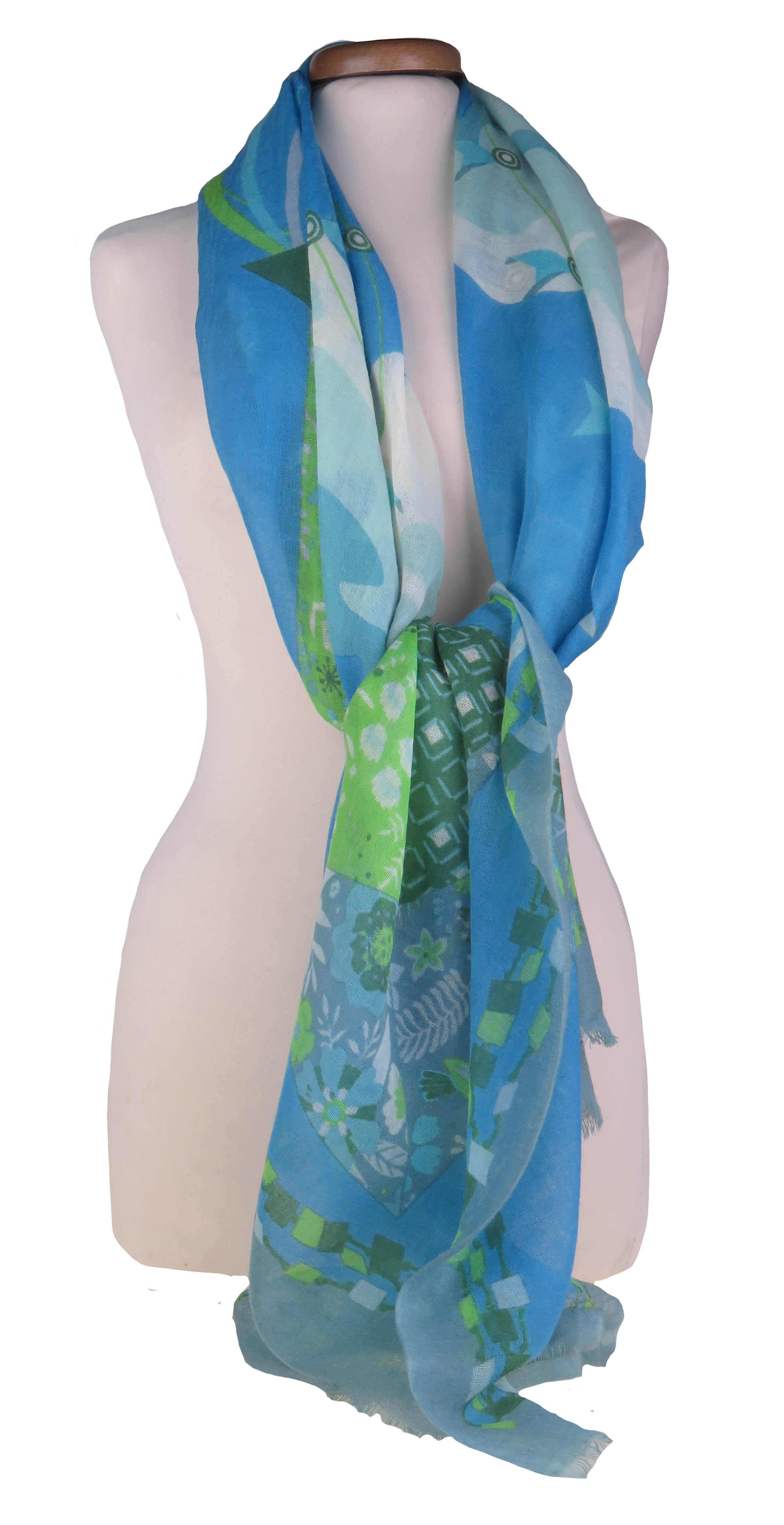 Green "Sherwood" - Wool stole 