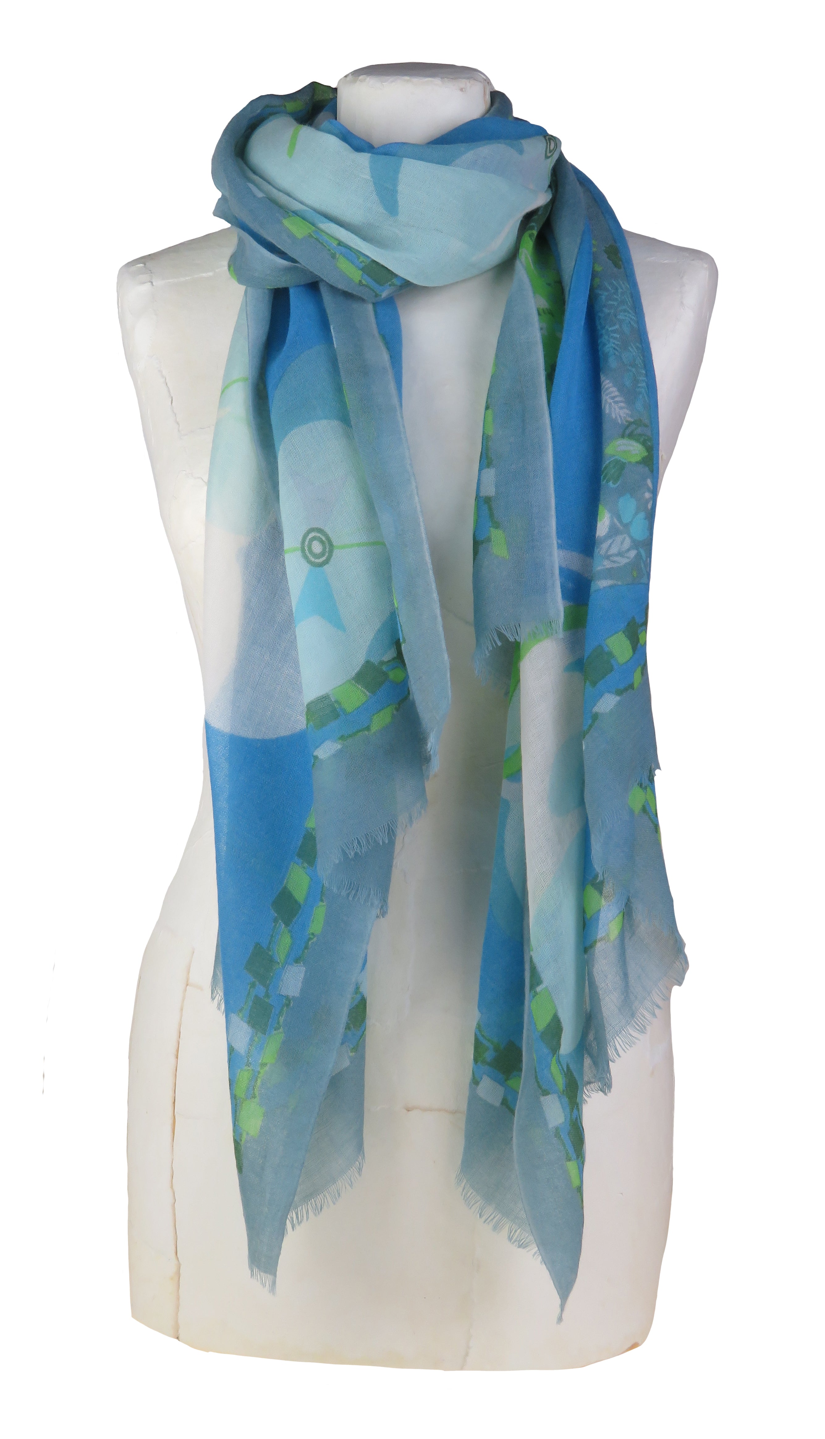 Green "Sherwood" - Wool stole 