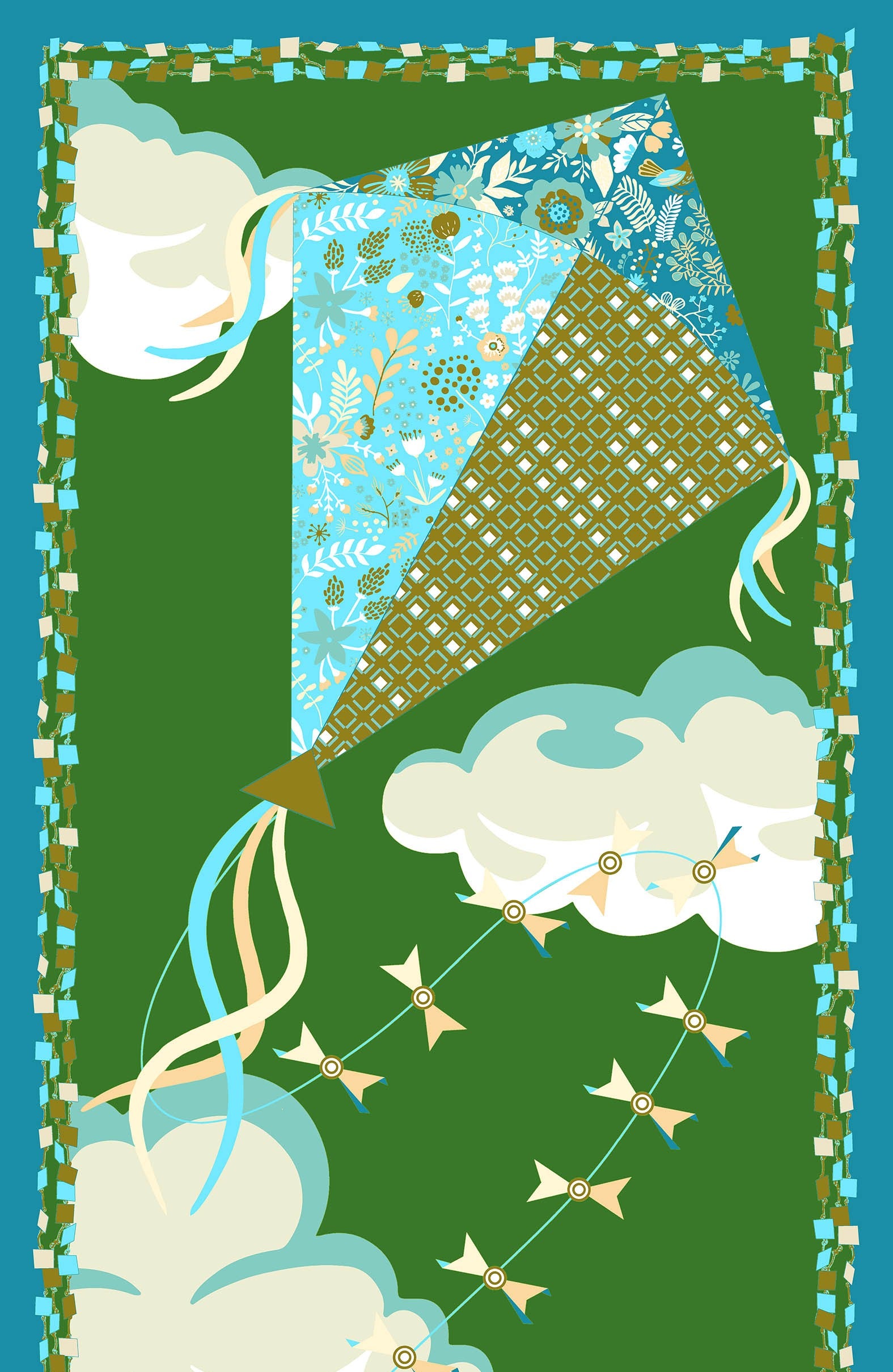 "Bilbao" vert - Etole en laine