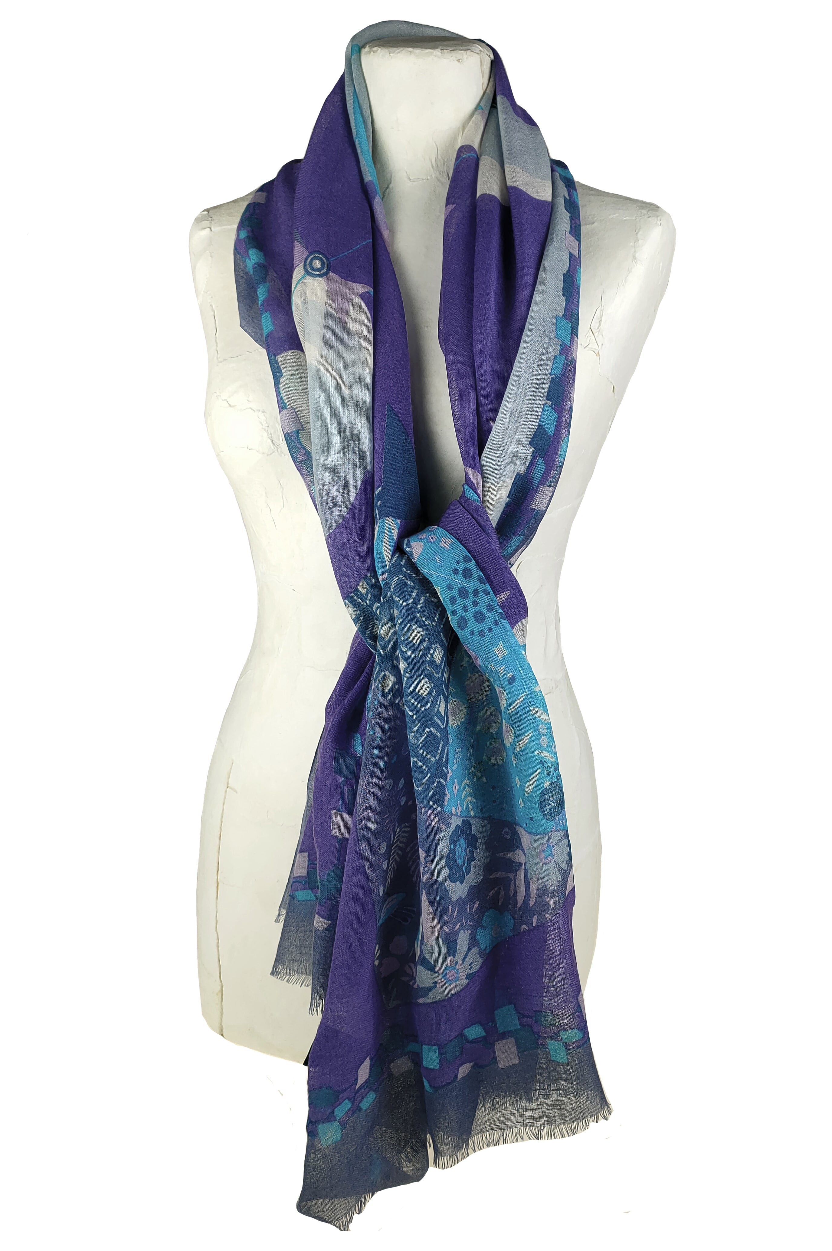 Green "Sherwood" - Wool stole 