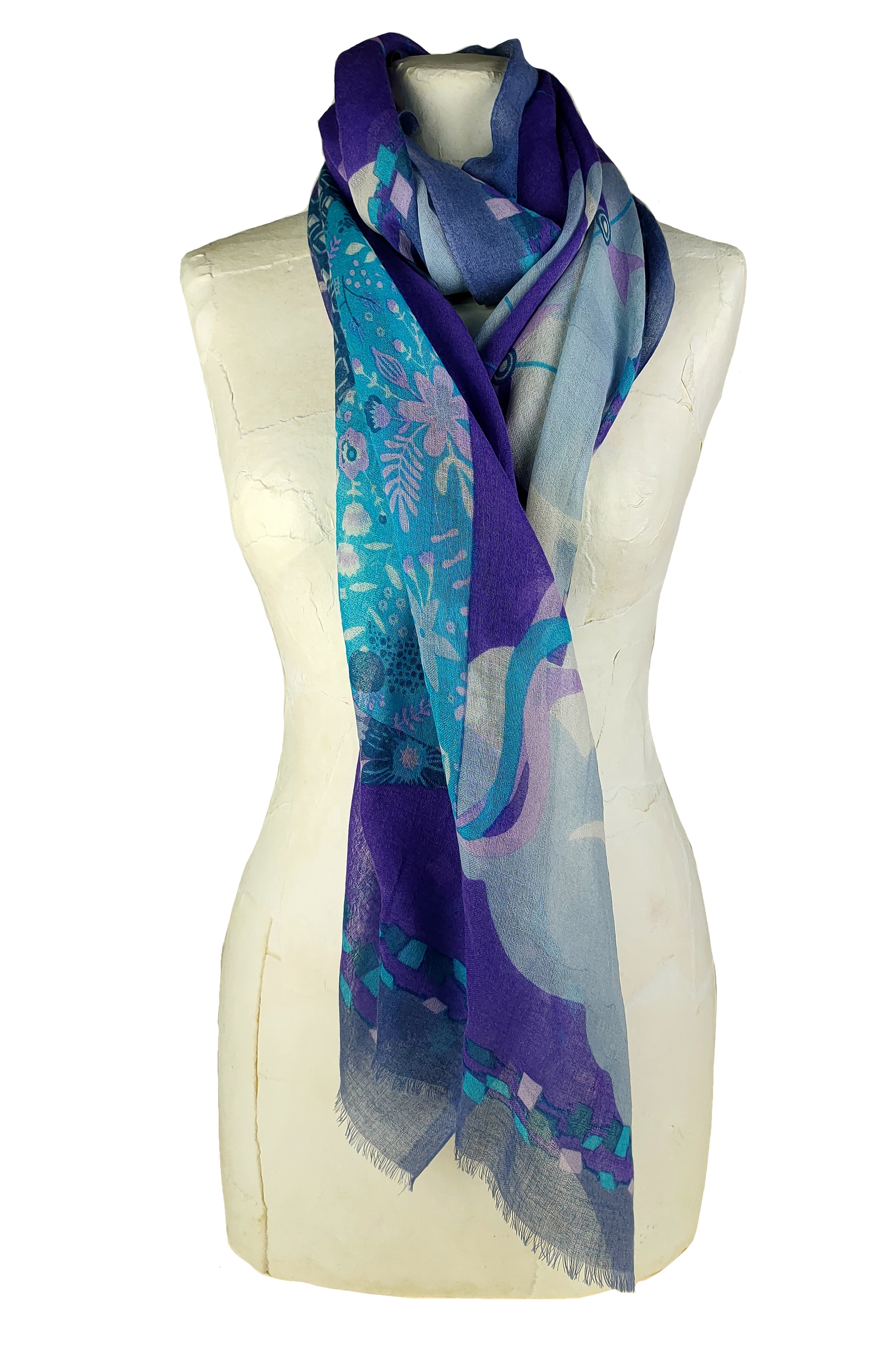 Green "Sherwood" - Wool stole 