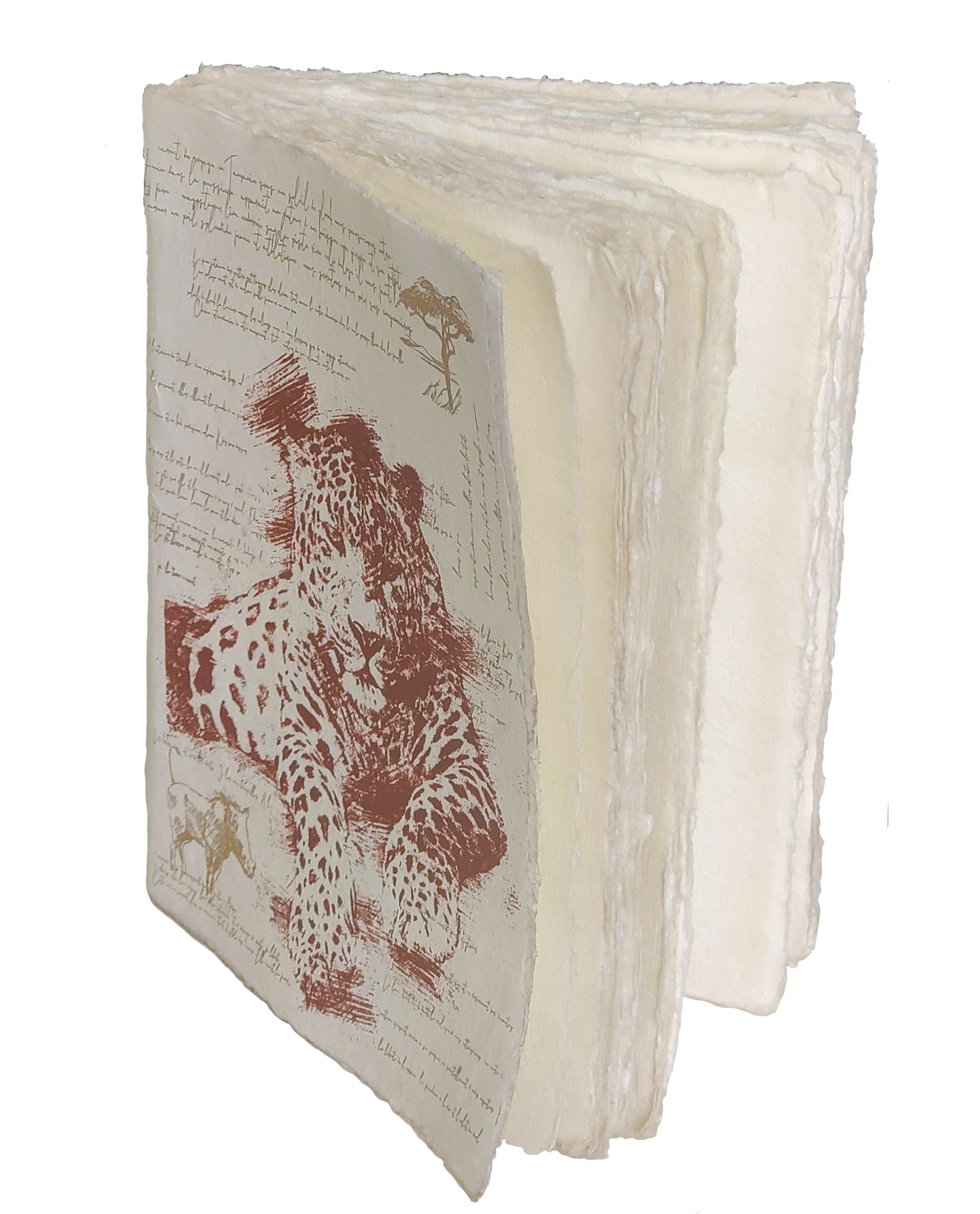 Félins "Léopard" - Carnet en papier parchemin