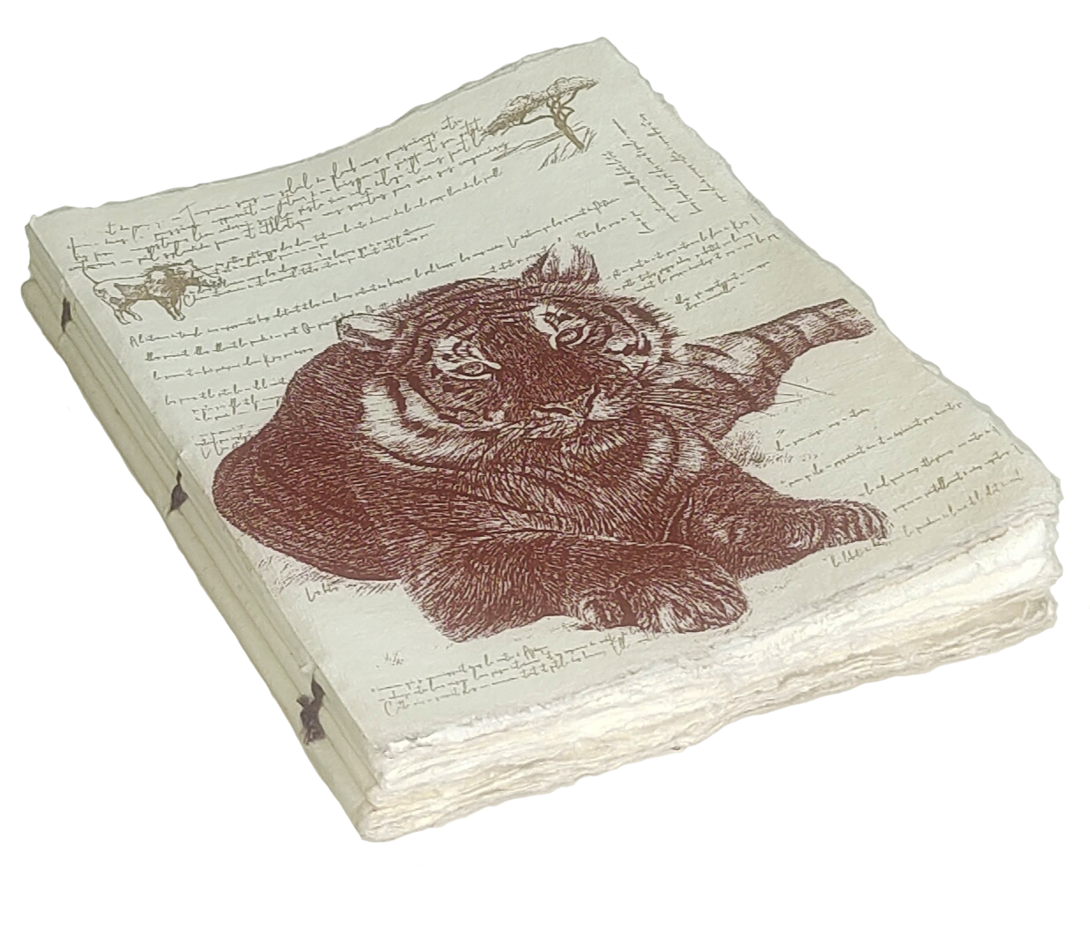 Félins "Tigre" - Carnet en papier parchemin