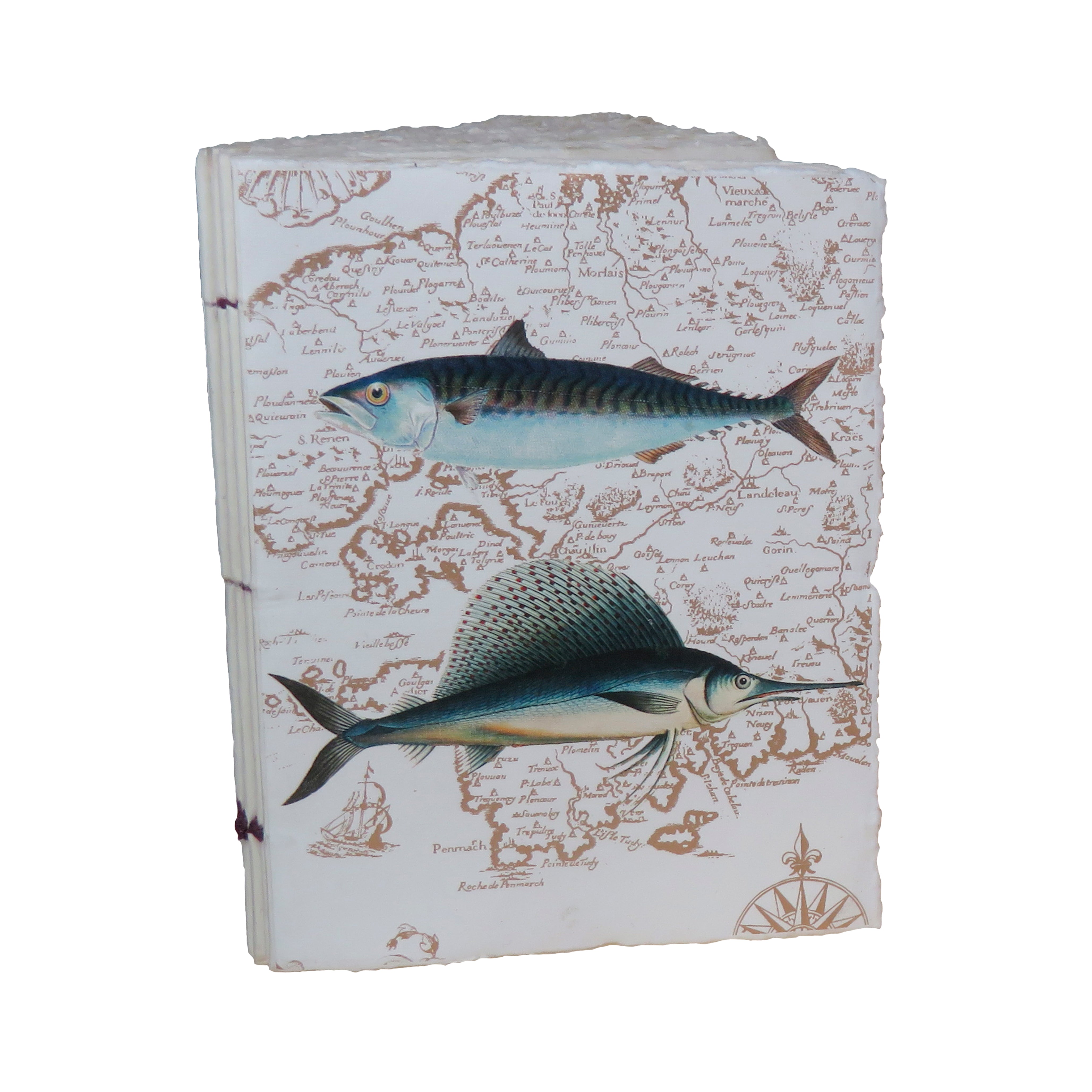 Poissons Bretons Espadon - Carnet en papier parchemin