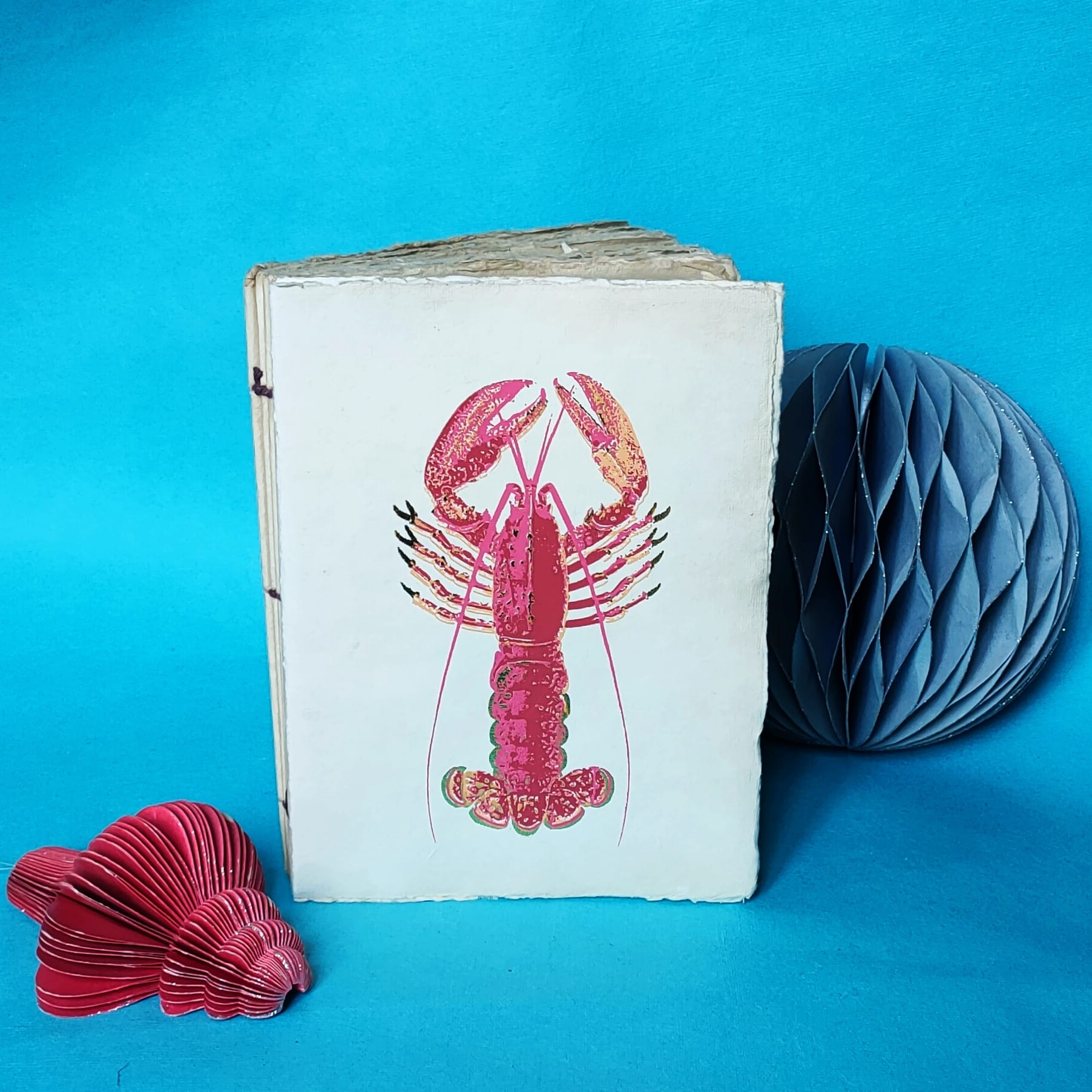 Homard - Carnet en papier parchemin