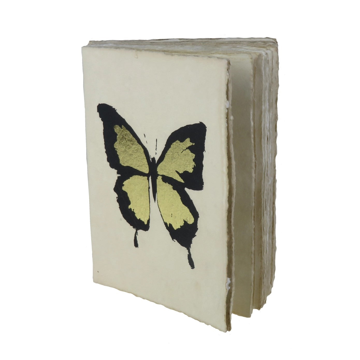 Cabinet de Curiosité "Papillon doré" - Carnet en papier parchemin